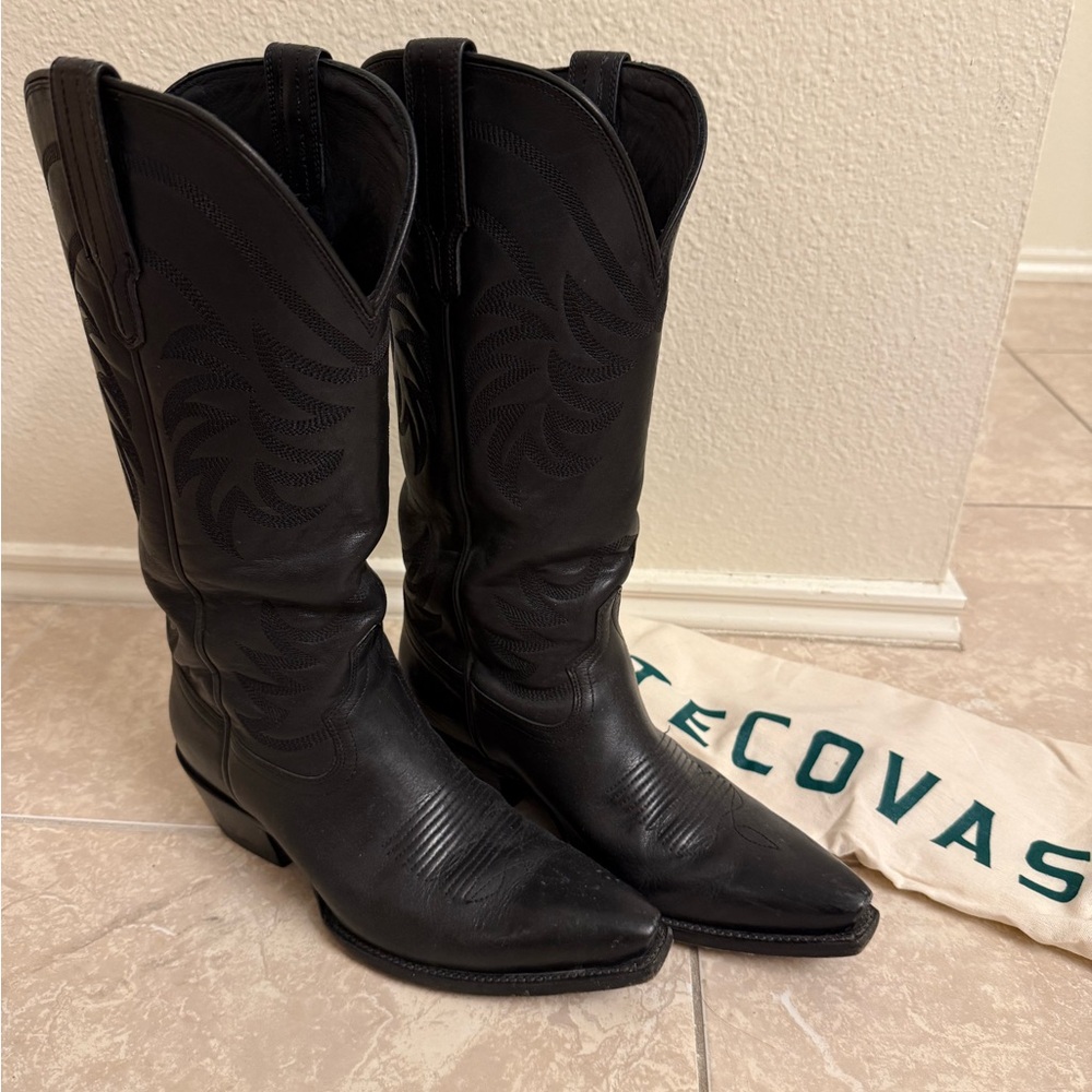 Tecovas - Annie - Midnight Black Western Boots